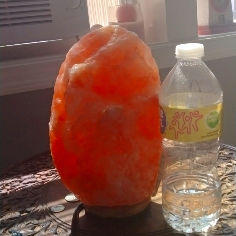 RARE GENUINE CORAL HYMILAYAN SALT LAMP